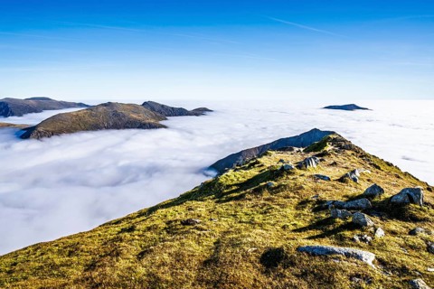 Snowdon Massif, Snowdon Range, Snowdonia, North Wales, UK