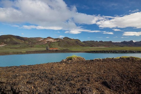 Gränavatn lake, south of Krysuvik SW Iceland