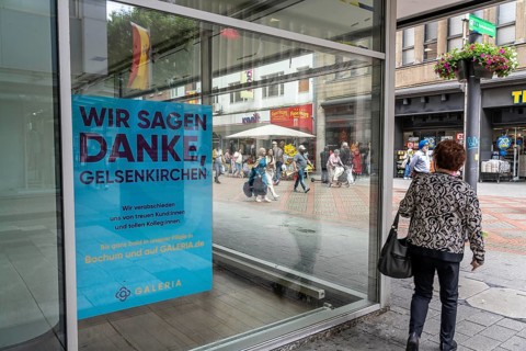 The closed branch of the Galeria Kaufhof department stores' chain in Gelsenkirchen, on