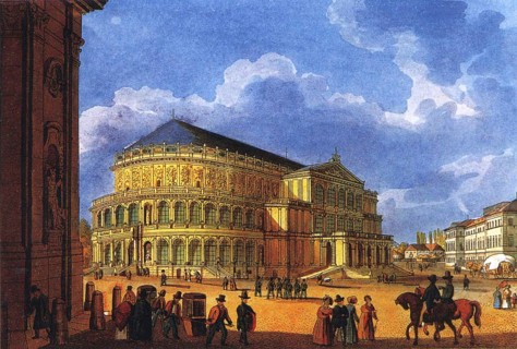 The First Opera House by Semper, 1855, Gottfried Semper, 29 November 1803, 15 May 1879, was a