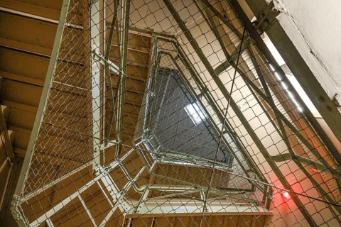 Prison, cell wing, Lindenstraße Memorial, Potsdam, Brandenburg, Germany