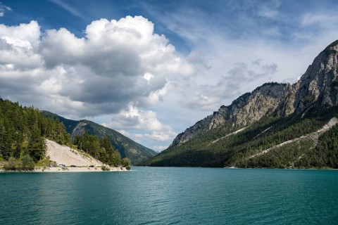 Plansee near Reutte, Ammergau Alps, Tyrol Austria, Plansee, Tyrol, Austria