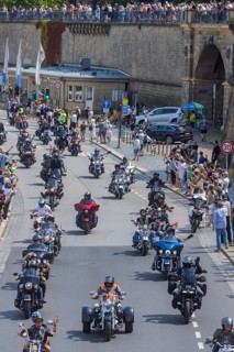 Harley Days Dresden, big trip through the city, Dresden, Saxony, Germany