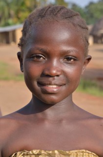 Portrait of a girl in Waiima, Kono District, Sierra Leone