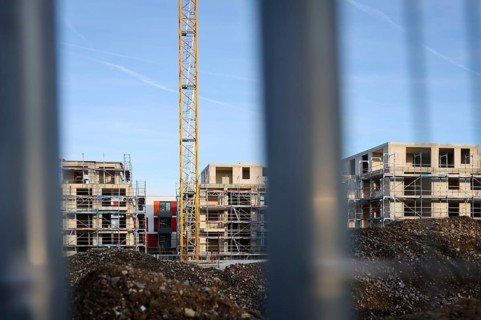 Bedburg, North Rhine-Westphalia, Germany, residential construction, new construction of