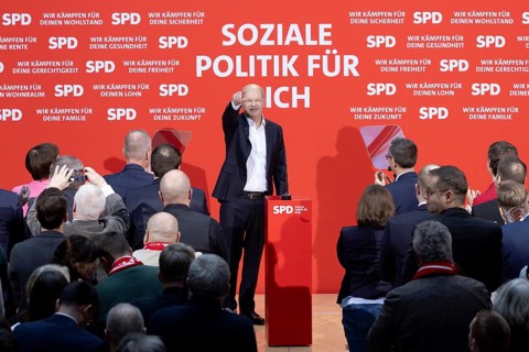 Berlin, Germany - 30 November 2024: Olaf Scholz, Federal Chancellor and lead candidate of the SPD