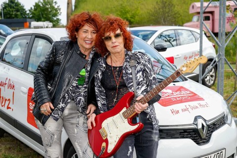 Cora at the Schlager Radio - Festival in Neuruppin at Hanger 312 on 24.05.25