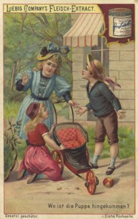 Picture series search game puzzles, The picture shows three children in Victorian clothes playing