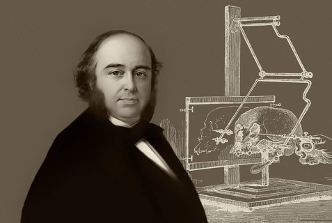 Pierre Paul Broca, 1824 – 1880, French physician, anatomist and anthropologist, Stereograph