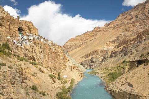 Phugtal Monastery, nestled in the cliffs of the remote Lungnak Valley in Ladakh, offers
