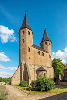 The Romanesque monastery church of St. Vitus in Drübeck Abbey, former Benedictine Abbey, Romanesque