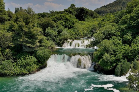 Skradinski buk waterfalls, Krka National Park, Šibenik-Knin County, Dalmatia, Croatia