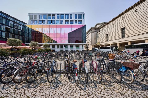 Rehearsal stage Bayerische Staatsoper, modern architecture, general buildings, roads, square,