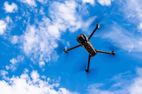 DJI MAVIC 3 PRO - Drone in flight against the sky