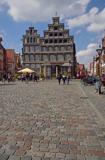 Europe, Germany, Lower Saxony, Hamburg Metropolitan Region, Lüneburg, Am Sande, Das schwarze Haus,