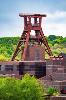 The grounds of the Zollverein Coal Mine Industrial Complex, UNESCO World Heritage Site, double