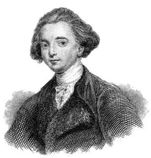 Portait of Sir William Jones, 1746 - 1794, an Anglo-Welsh philologist and scholar of ancient India,
