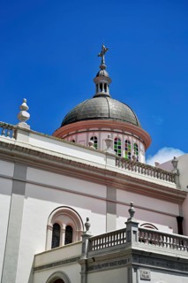 Dome of the cathedral, San Cristóbal de La Laguna, Tenerife, Canary Island, Spain