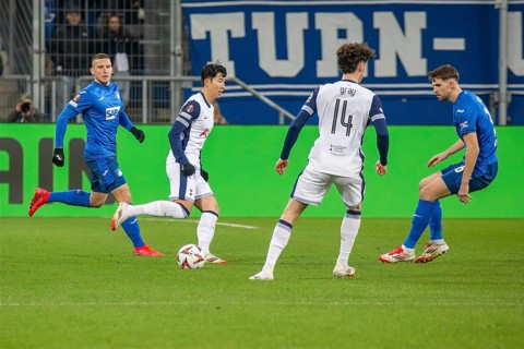 Football UEFA Europa League, 2024/25 season, matchday 7: TSG Hoffenheim v Tottenham Hotspur. On the