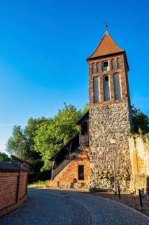 Mäuseturm on city wall, Jüterbog, Brandenburg, Germany