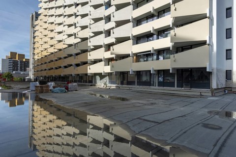 Renovation of numerous rental flats after several apartment buildings fell into disrepair due to