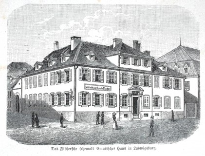 The Fischersche Haus, former skipper's house, in Ludwigsburg, Baden-Württemberg, Germany, digital