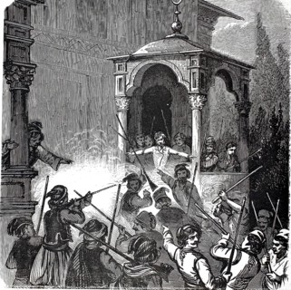 Murder of the French and German consuls in Thessaloniki. A Christian (Bulgarian) girl wanted to