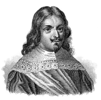 Portait of Carl Gustaf Wrangel, 1613 - 1676, a Swedish noble, statesman and military commander in