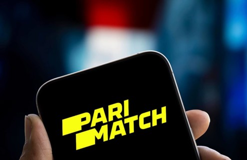 Dhaka, Bangladesh- 23 Nov 2024: Parimatch logo is displayed on smartphone. Parimatch is an