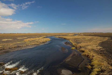 Austari-Kaelir river, seen from the Ring Road (Hringvegur), S Iceland