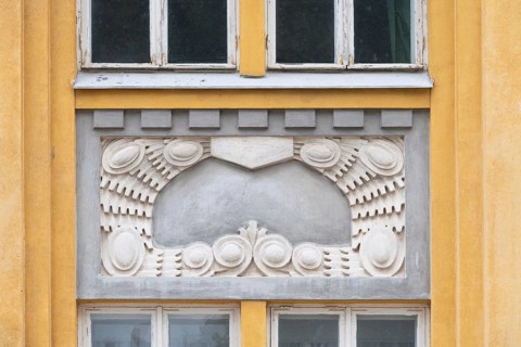 Decorative art deco element, Borgå, Porvoo, Finland