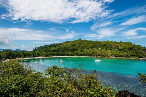 Port Launay beach, Port Launay marine Park, Mahe, Republic of Seychelles, Indian Ocean