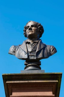 Monument in honour of Conradin Kreutzer, musician, conductor and composer, bust by Hans Baur,