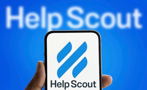 Help Scout logo is displayed on smartphone. Help Scout PBC is a global remote company