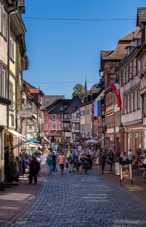 Half-timbered buildings in the old town centre of Miltenberg, Bavaria, Germany Miltenberg