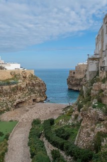 View of the Llama Monachile bay, Polignano a Mare, Apulia, Italy