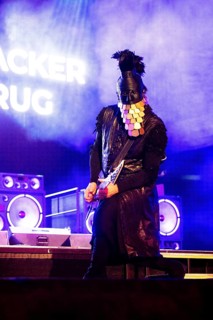 Nürburg, 06.06.26 - Wes Borland, guitarist of the US rock band Limp Bizkit during their performance