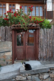 Veliko Tarnovo, Bulgaria. May 3rd 2018 The unique architecture of the Bulgarian town of Veliko
