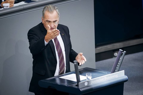 Paul Lehrieder, CDU/CSU, recorded during a speech on the first consultation of the Federal