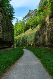 Gallergraben, town moat and part of the historic outer ring of fortifications, Überlingen,