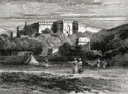 View of Rohtas Fort, 16th-century fortress, near the city of Dina, Jhelum district, Punjab province