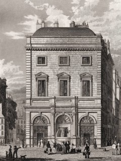 The Fontaine Gaillon, Paris, antique steel engraved print, 1831
