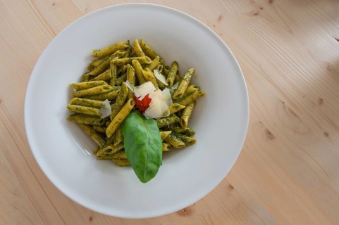 Plate with bean salad, Bavaria Germany