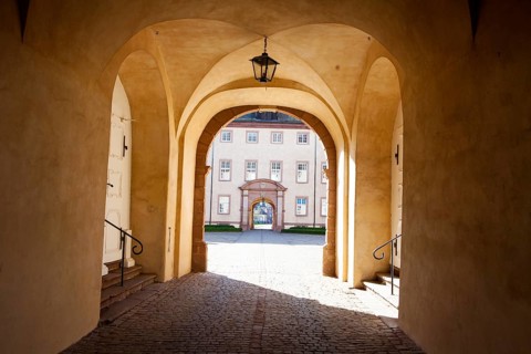 Imperial Abbey of Corvey, UNESCO World Heritage Site, Höxter, North Rhine-Westphalia, Germany