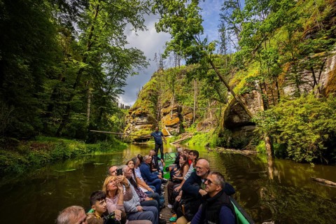 After the forest fires three years ago in Saxon-Bohemian Switzerland, Edmundsklamm Gorge will be