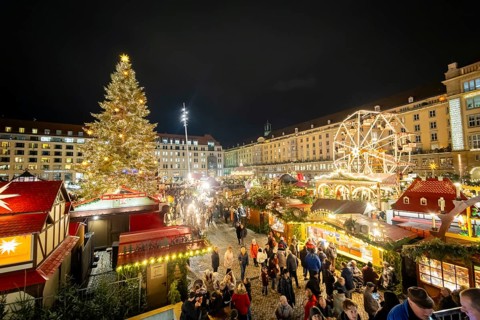 The Dresden Striezelmarkt is a Christmas market in Dresden. It has been held in Advent since 1434,