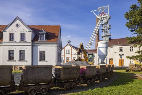 Outdoor facilities at the Reiche Zeche silver mine, Freiberg, Saxony, Germany