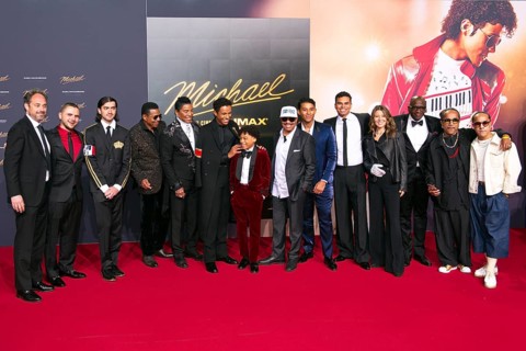 Niels Swinkels (EVP & MD, Universal Pictures International), Prince Jackson, Bigi Jackson, Jackie