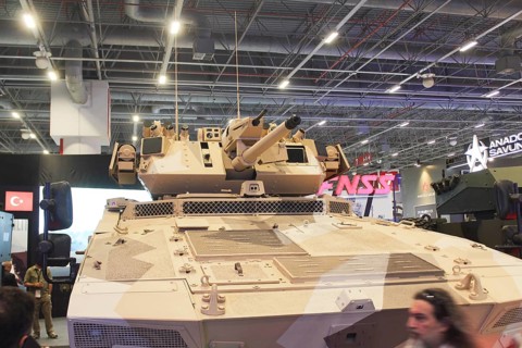 Military equipment, including tracked armored fighting vehicles, missile systems, turbine