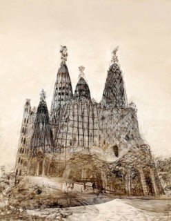 Architectural study of the Church of Colònia Güell, Cripta de la Colònia Güell, Santa Coloma de